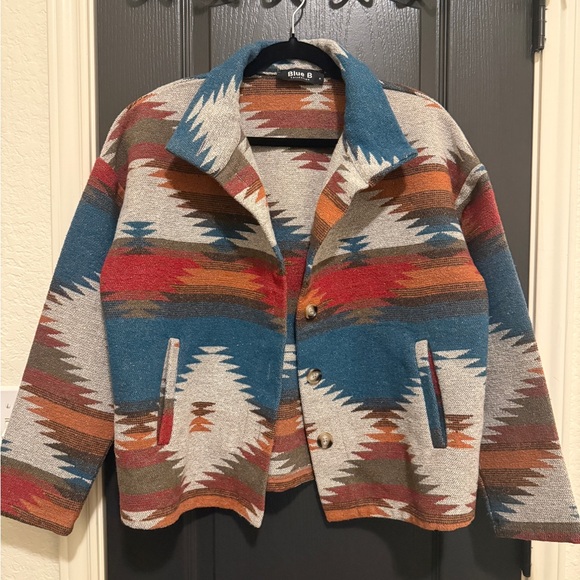 Blue B Collection Aztec Pattern Jacket | Small - Picture 5 of 8